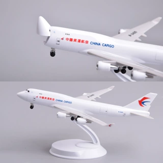20cm开舱门仿真东航货运中货航747货机飞机模型拼装摆件礼物收藏