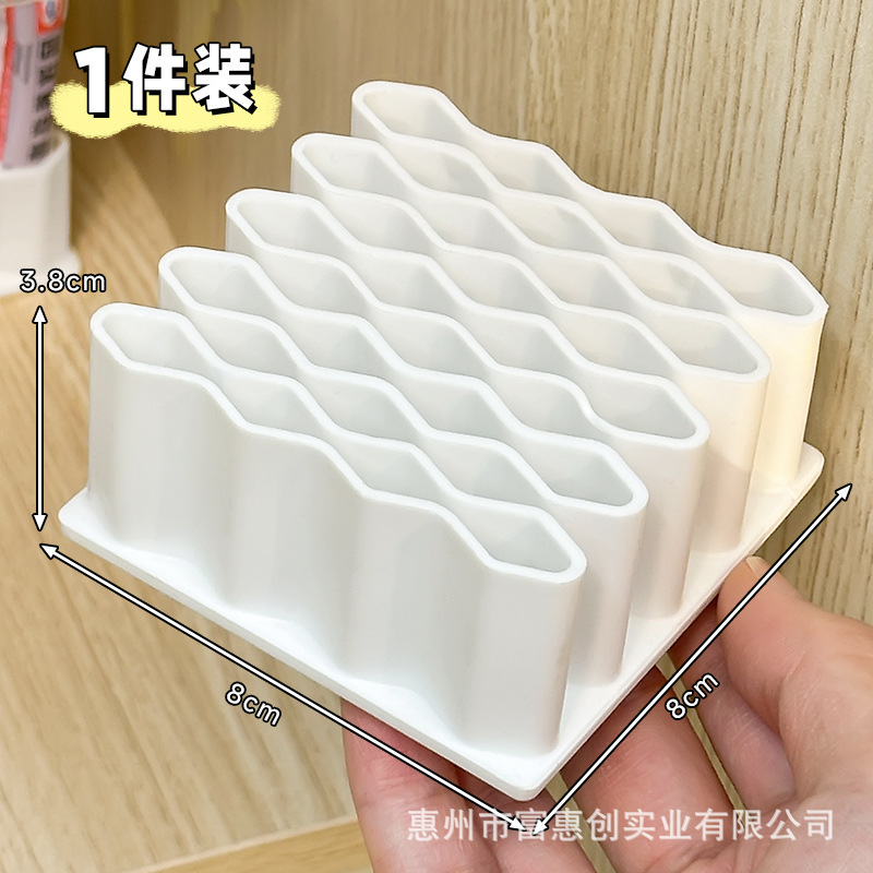 药膏收纳架分格管状药整理神器桌面放胶水条状药品软膏药物置物架|undefined