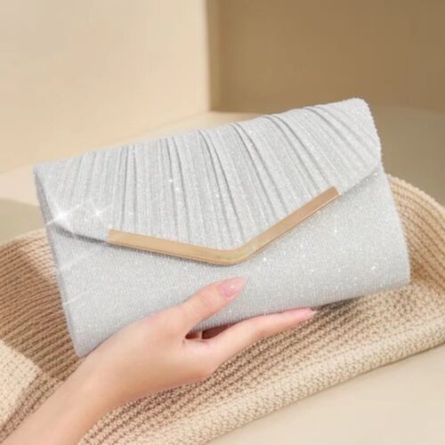 Cross-border Western and Eastern fashion pleated envelope bag temperament evening gown handbag party evening dress bag women's banquet bag