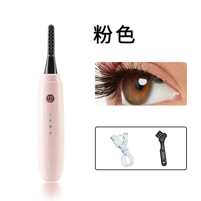 Rizador de Pestañas Eléctrico Térmico Eléctrico, Recargable, Térmico para Maquillaje de Ojos