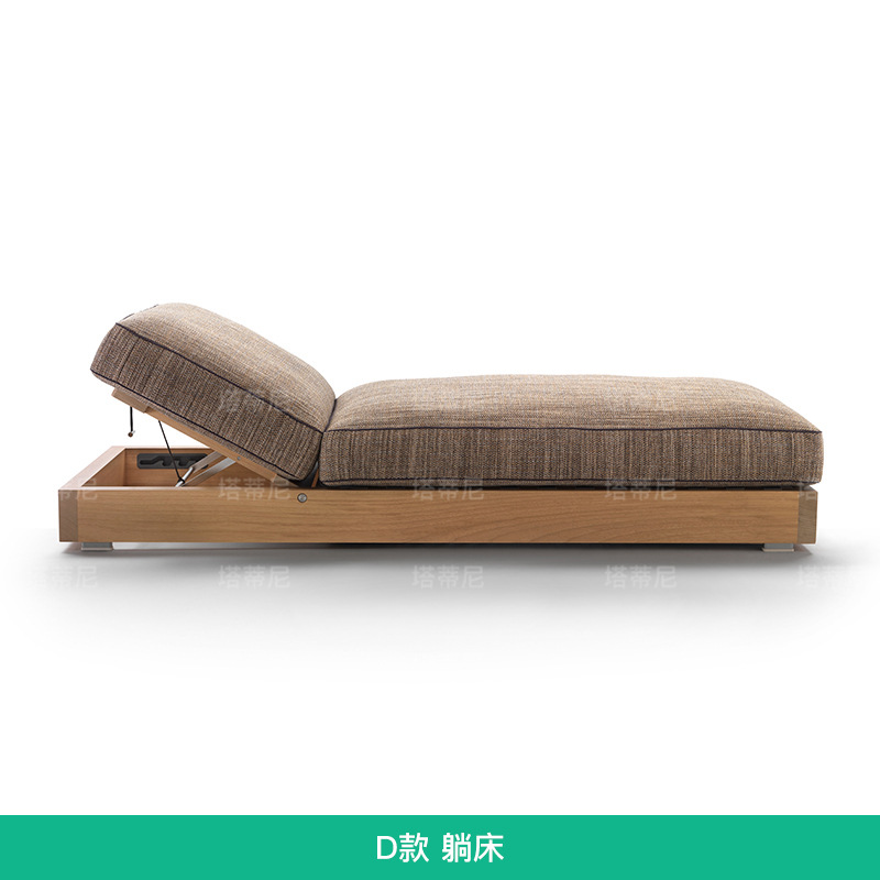 Silla de madera maciza al aire libre Villa patio impermeable muebles de protección solar Jardín al aire libre hotel playa casual cama de madera