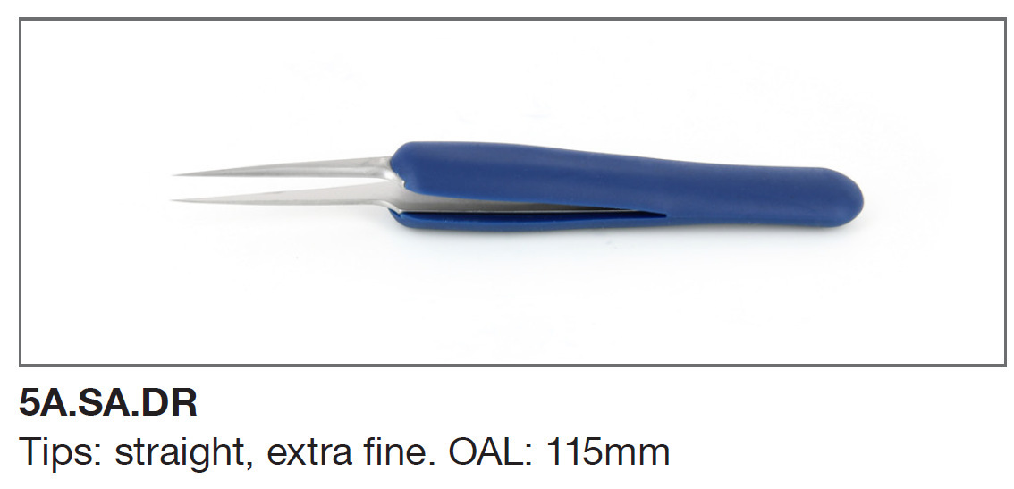 ideal-tek镊子.SA.DR 防静电橡胶手柄镊子 微电子组装镊子