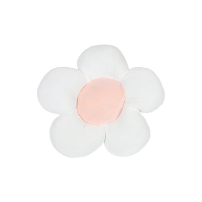 pillow creative plush car | Headrest - flower-white-powder-headrest