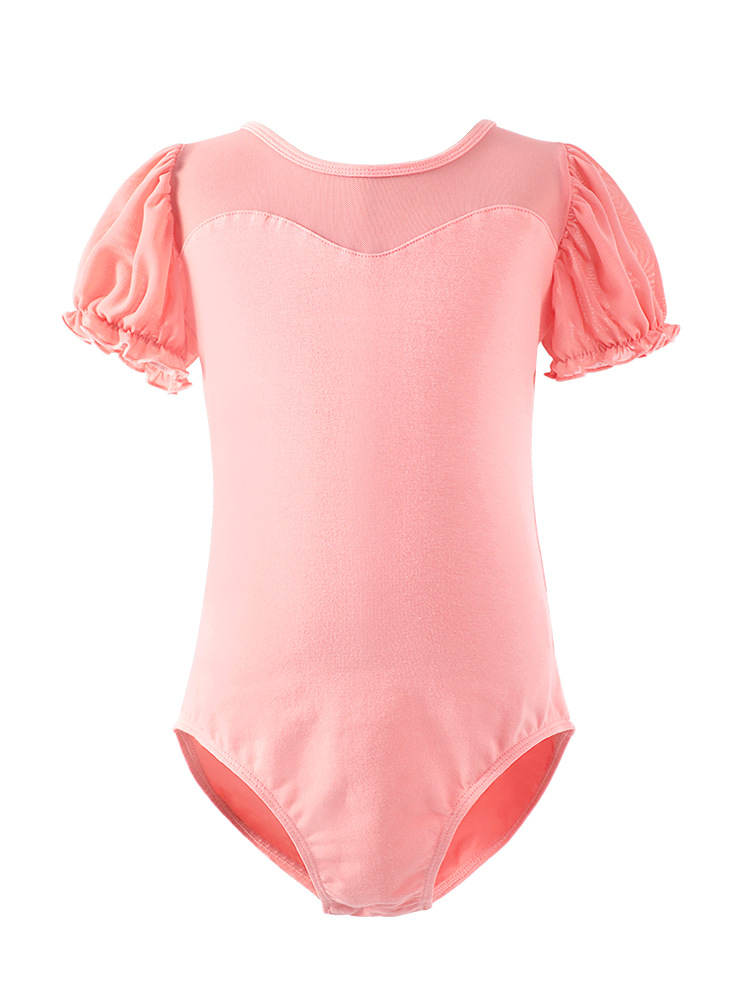 Ropa de baile para niños ropa de práctica ropa de baile para Niños Niñas Ropa de Ballet manga corta manga de soplo entrepierna abierta danza China