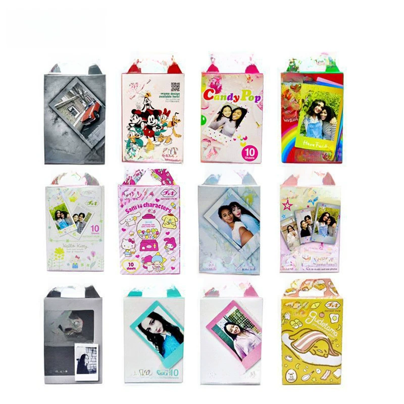 Купить Fuji Spot Shooting Paper 3-дюйм Rainbow Black Border Candy Фото Бумага