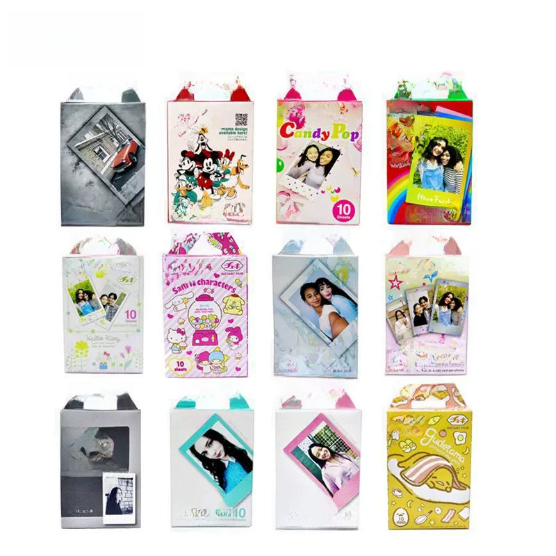 Купить Fuji Spot Shooting Paper 3-дюйм Rainbow Black Border Candy Фото Бумага