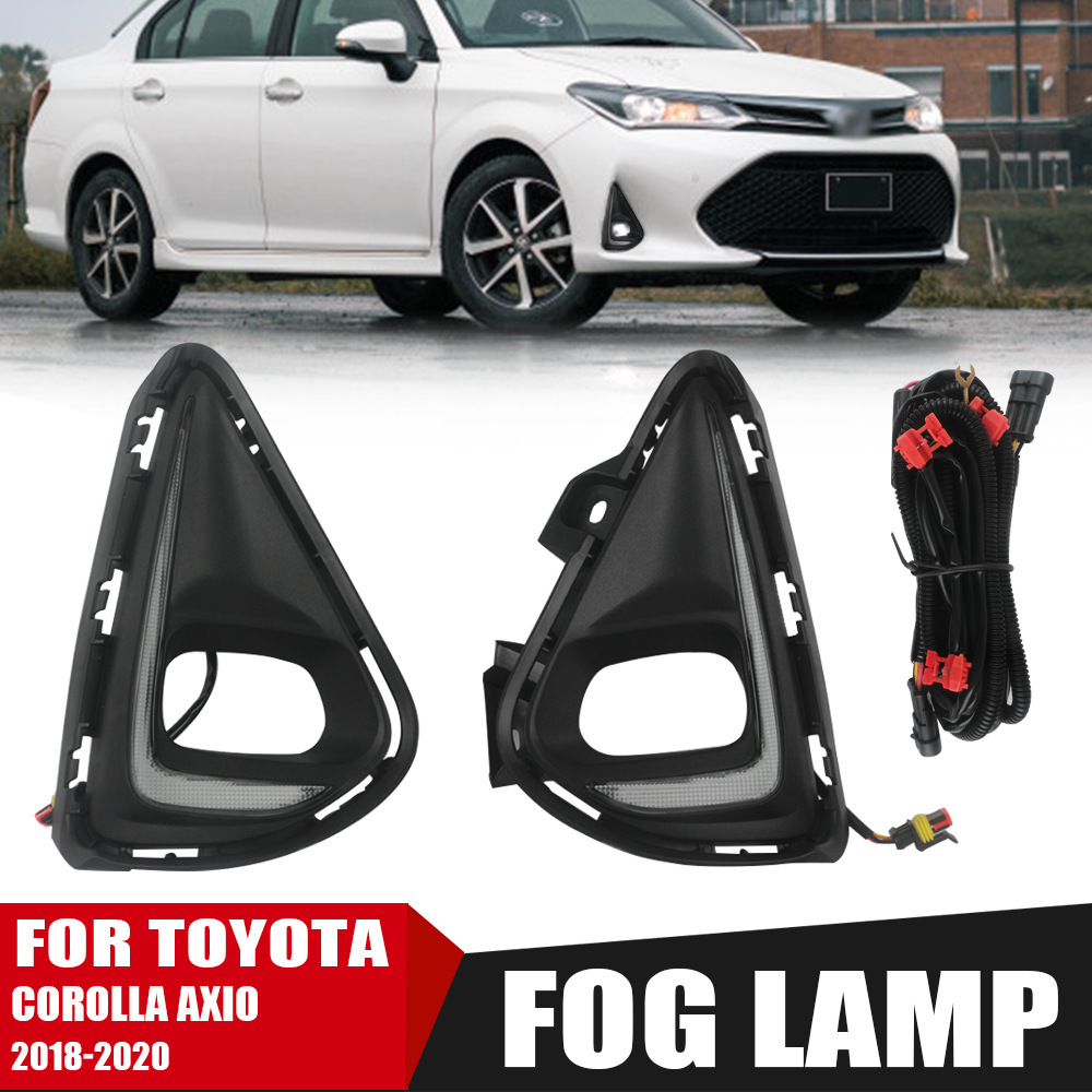Aplicable para la modificación del conjunto de la lámpara de niebla LED delantera de Toyota Corolla 18 / 19 / 20 modelo AXIO