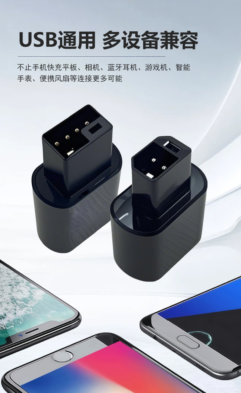 New National Standard 2+2 Electric Vehicle Adapter USB Mobile Phone Charger 66W Super Fast Charging Bottle Car Emergency Flash Charging