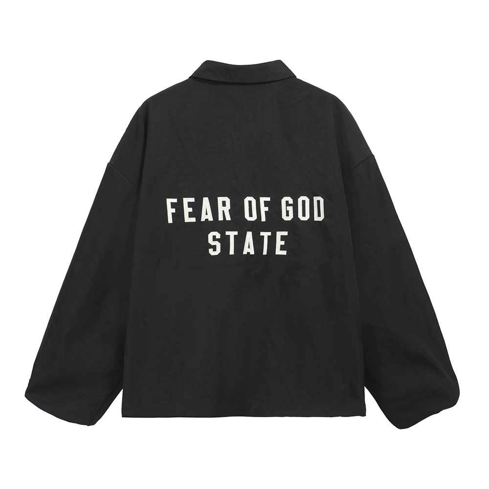 24FW new FOG Essentials letters, cloth, embroidered lapel single -breasted lapel jacket tide