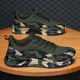 迷彩鞋女男春夏户外登山作训鞋学生军训训练鞋解放鞋工地劳保鞋