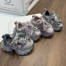 2025冬季新款女儿童时尚运动老爹鞋韩版卡通公主跑步鞋儿童鞋批发