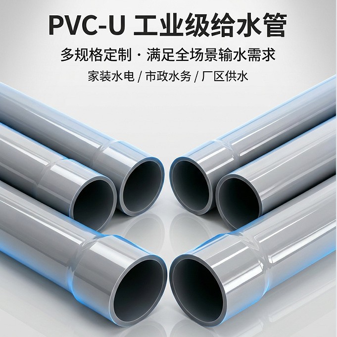 南亚 UPVC 给水管 dn160 dn200 大口径市政供水埋地塑胶管道现货