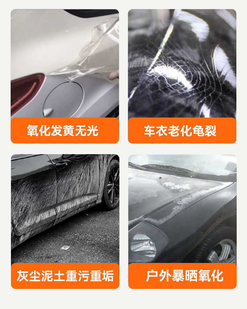 Car Coat Cleaning and Care Kit, Invisible Car Coat, Car Paint Color Change Film Special Cleaning Coating, Anti-Aging Maintenance Agent