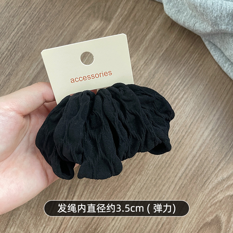 高弹力无接缝镂空头绳柔软加宽面膜发圈女扎马尾皮筋耐用发绳发饰|undefined