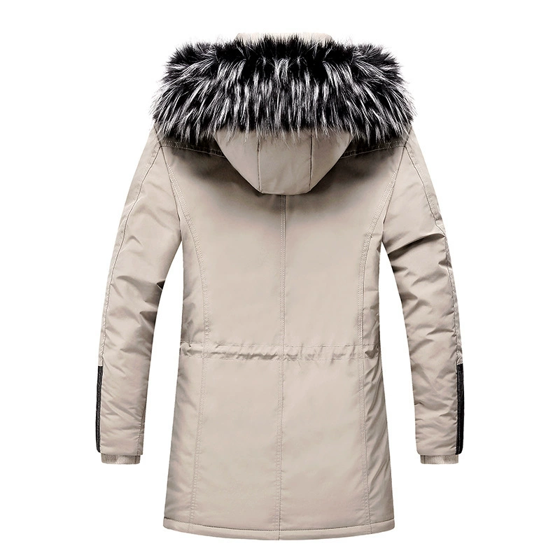 Winter combined colored jacket with zipper for leisure