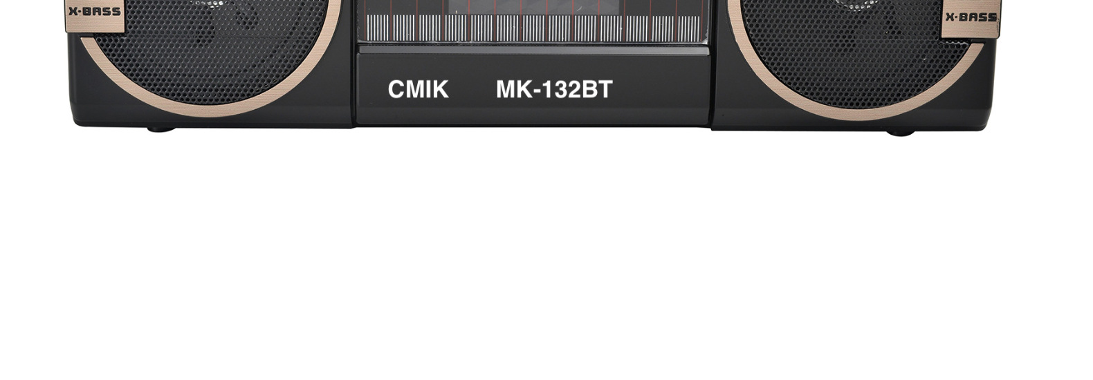 cmik tape recorder, an old-fashioned portable radio cassette player from the 1980s detail image 2