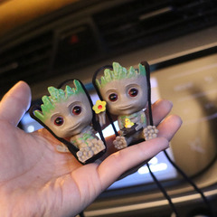 New Tree People Car Ornament Cross-border Trade Creative Car Rearview Mirror Car Hook Famous Internet Celebrity Marvel Car Ornament