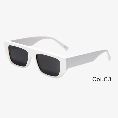 Cross-border Western and Eastern retro irregular personalized board glasses square women street style trendy small frame polarized sunglasses