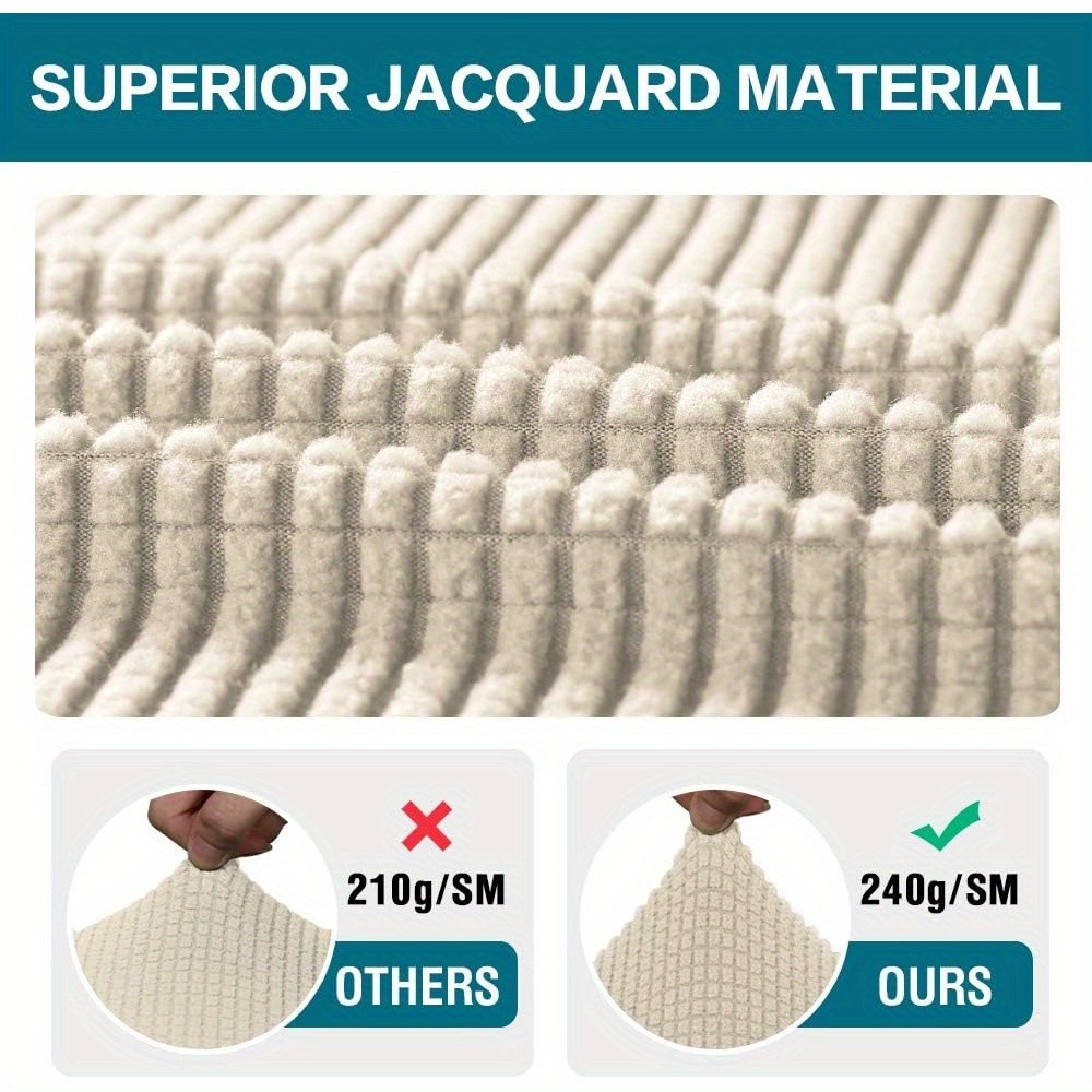 Funda de asiento elástico para el hogar Funda de cara de silla de cuerno grueso Funda de taburete simple de madera maciza Funda de silla de comedor de tela Funda de asiento