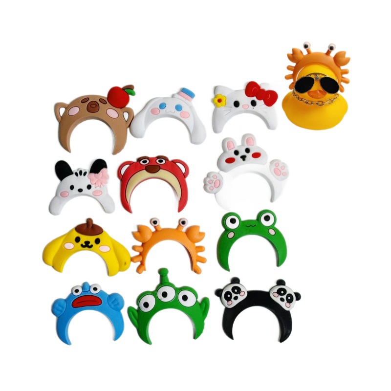 Barrio transfronterizo accesorios de pato amarillo joyería 8 pato gorillas collar decoración mano limón té de leche regalo