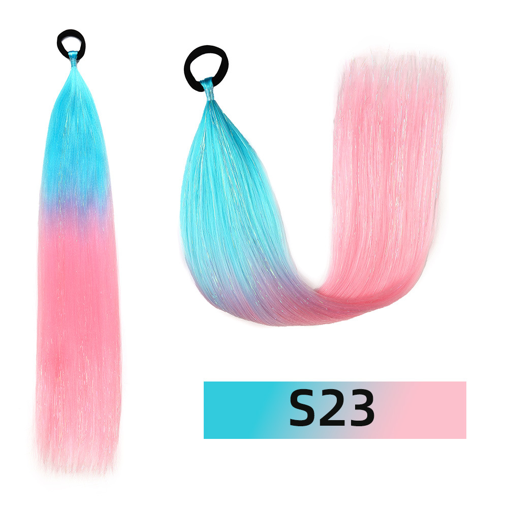 Venta al por mayor de hilo de oro y plata para comercio exterior, para pelucas y coletas de rastas EZ, de un solo hilo, con degradado de colores, para cabello trenzado DIY, hilo láser y trenzas grandes.
