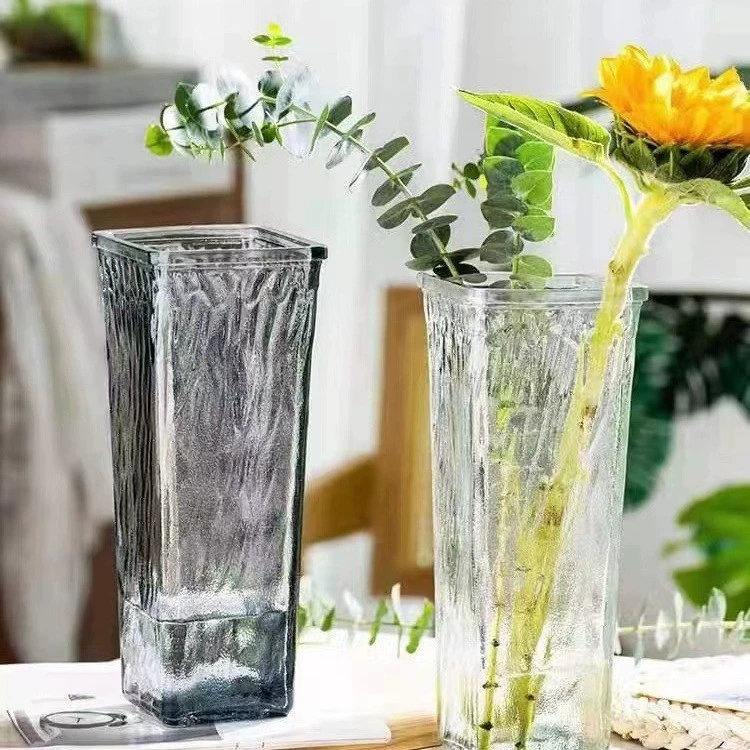 Европейская и американская сеть ветра красная стеклянная ваза для украшения дома гостиная украшения красочная прозрачная гидропонная бутылка с сушеной вазой