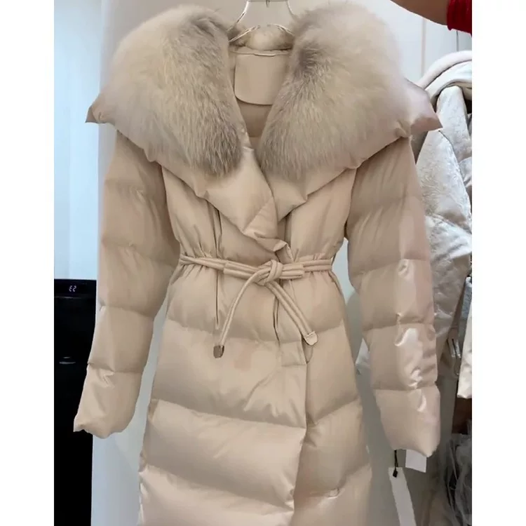 Модный браслет, зимний пуховик, стиль Chanel, увеличенная толщина