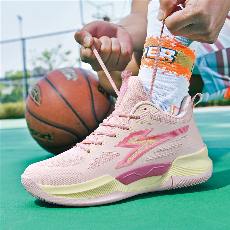 Cross-Border Foreign Trade Campus Basketball Shoes for Men and Women, Teenagers, Adults, and Children, Suitable for Cement Courts, Practical Training Sports Shoes, Dropshipping