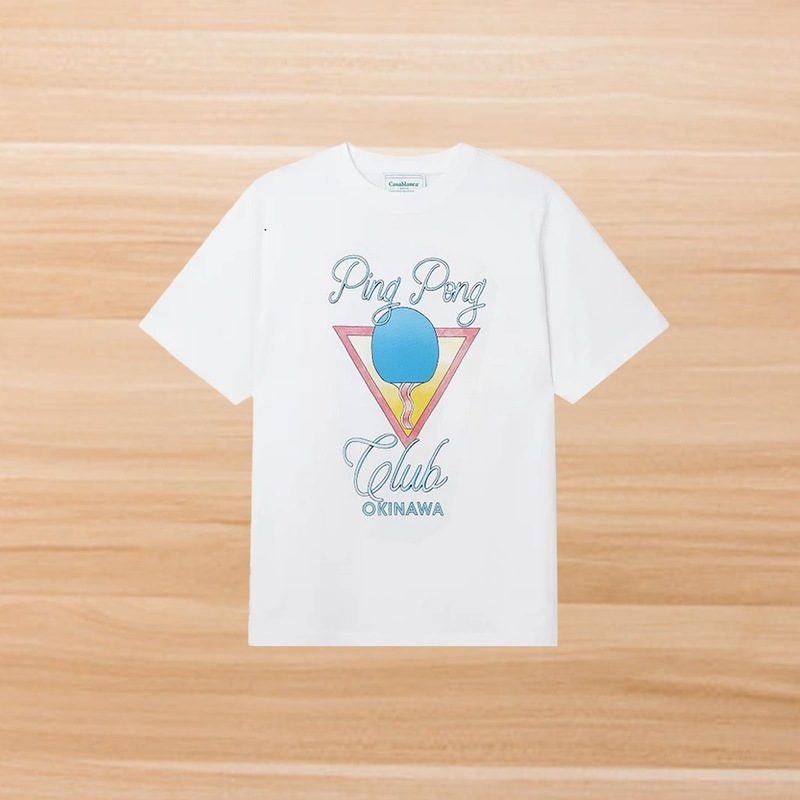 カサブランカ カサブランカ 半袖 ヘビーウェイト 260g アメリカのトレンド ブランド ニッチ ルーズ ハイストリート Tシャツ|undefined