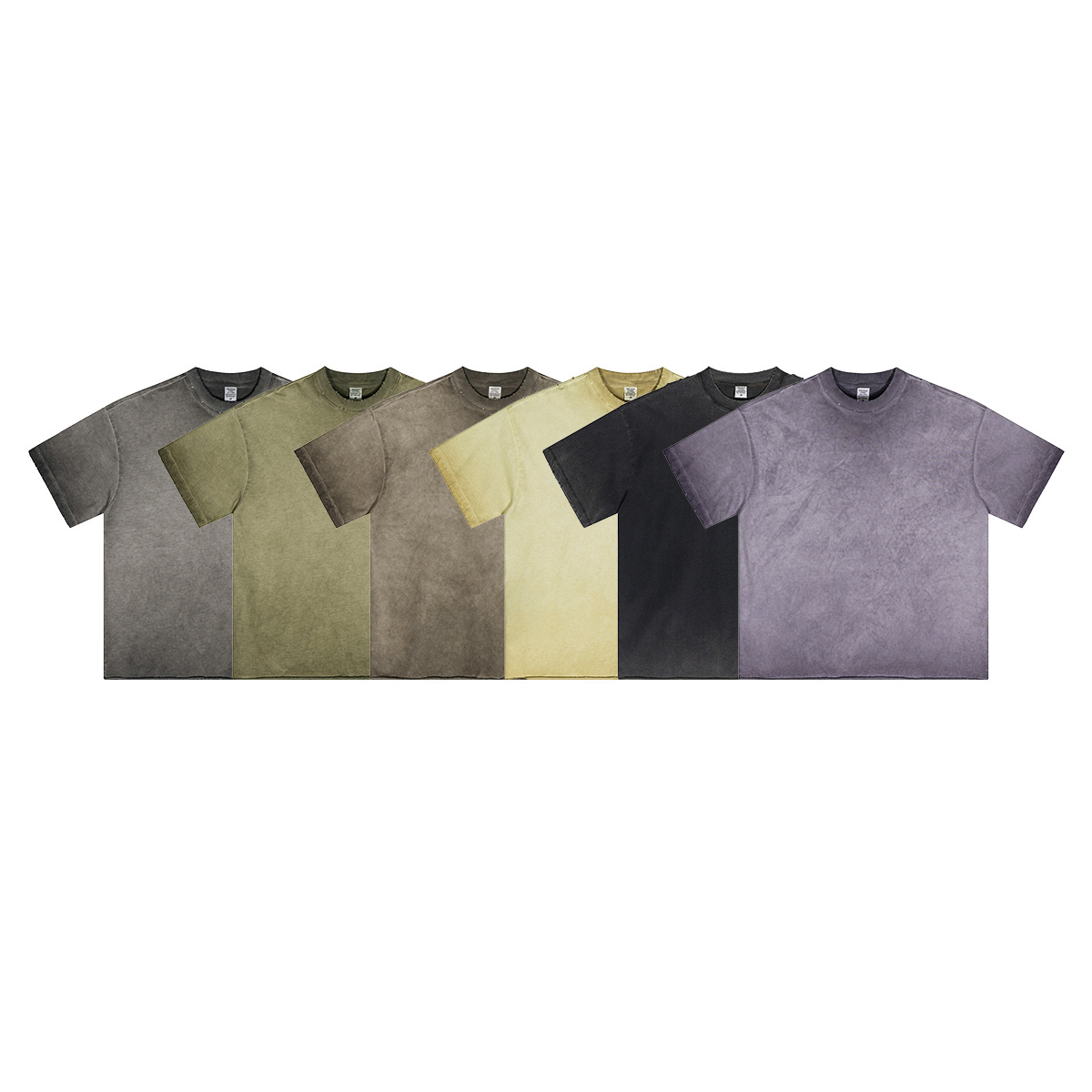 2025 verano americano marca de moda suelta gran camiseta de manga corta hombre lavado con agua hacer la vieja casa de la misma chaqueta tee ropa de hombre