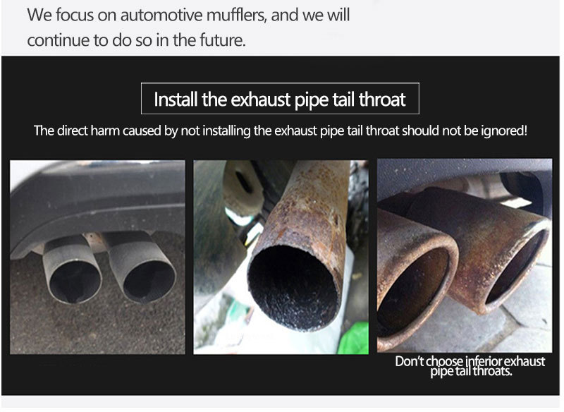 Suitable for Bmw M235I M240I F20 F21 M135I M140I 60mm Exhaust Pipe Tail Throat Tail Tip