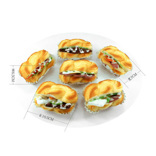 Simulation paper cup cooking bread model cup cake boat twist cooking fruit bread props refrigerator magnets