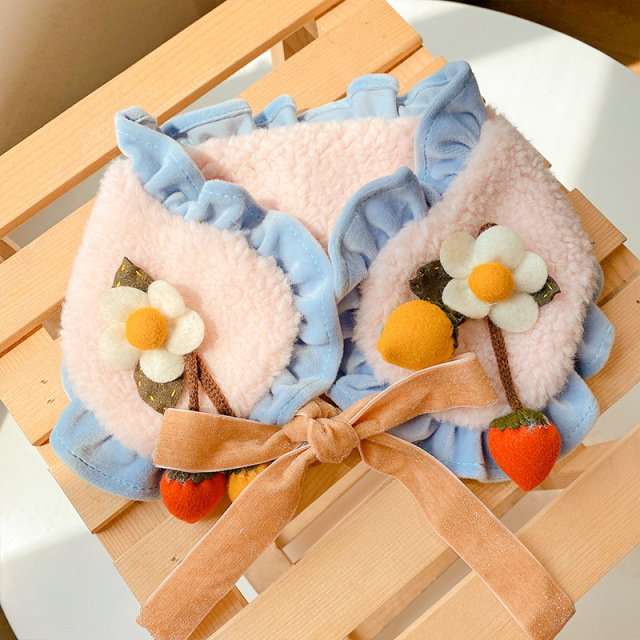 핑크 레이스 스카프