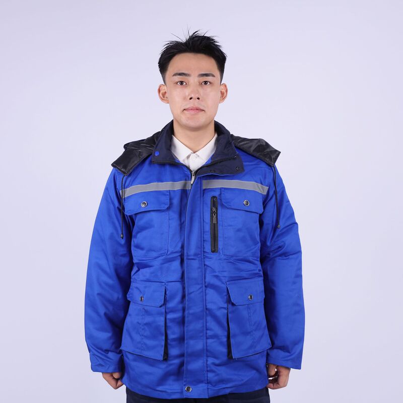 冬季加厚保暖工作服工厂车间防寒劳保服反光条可拆卸内胆棉服冷库|undefined
