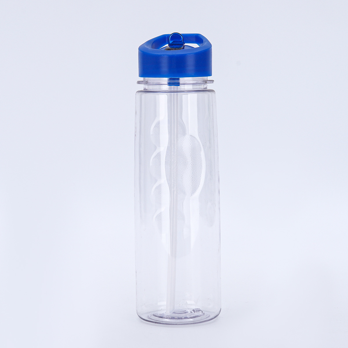 Transfronterizos para el exterior conveniente 700ml botella deportiva de plástico material PS taza de paja de color de caramelo con mango