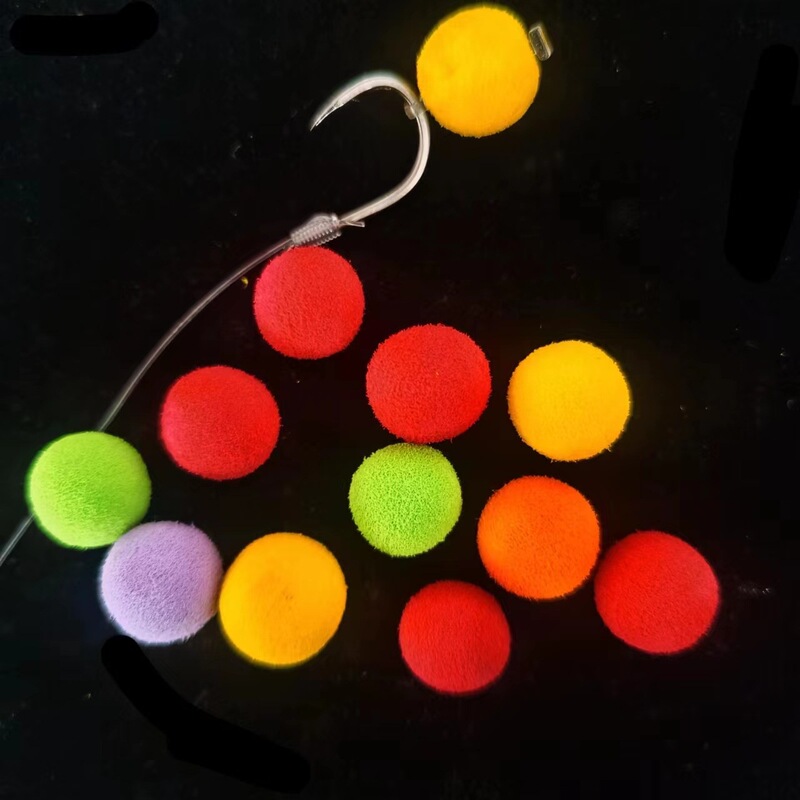 Sea Pole single empty hook European carp fishing group back bottom EVA velvet small medicine floating ball ball bait fake bait corn bait companion
