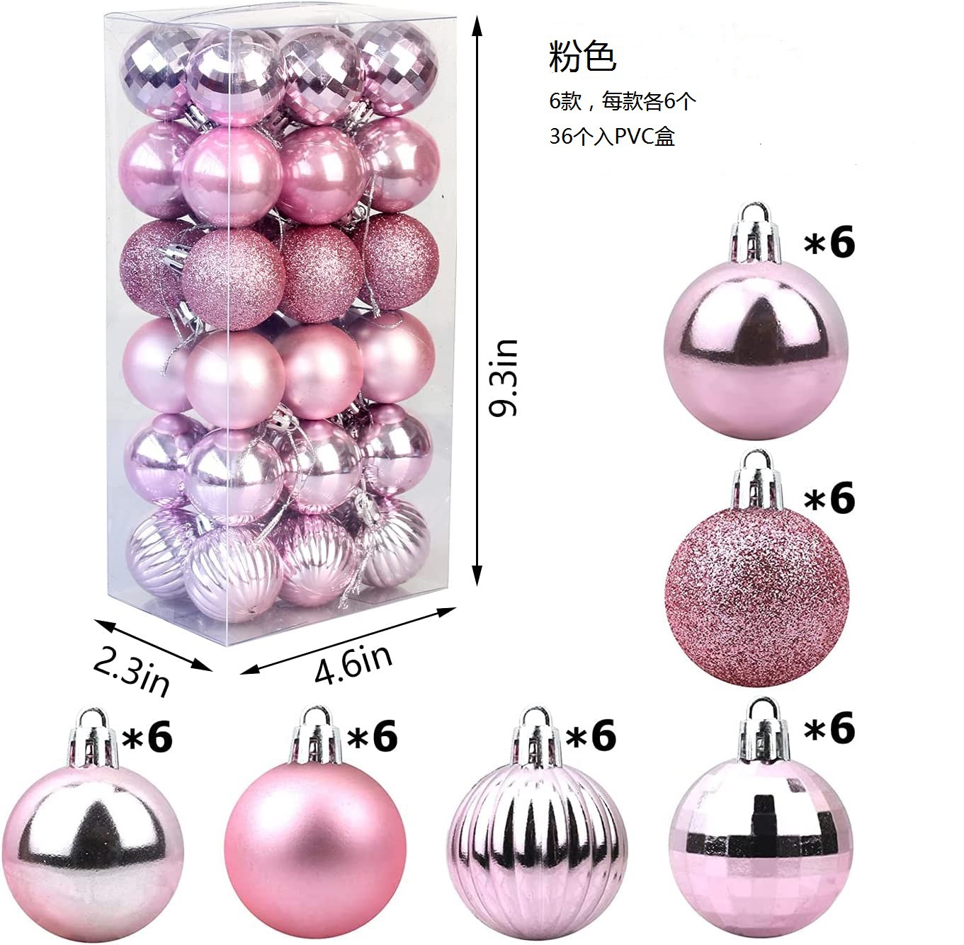 Navidad nueva Bola de forma especial 36 Navidad árbol de Navidad decoración colgante pequeño colgante cuadrado bola sandía traje