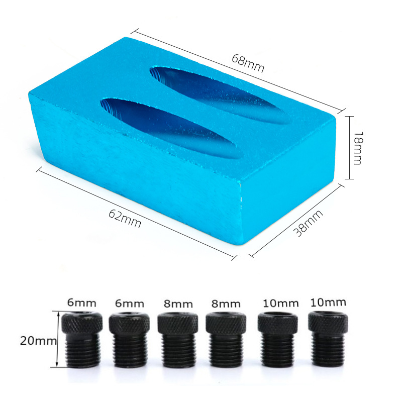 15 ° azul carpintería oblicua agujero localizador perforación taladro de tres puntos