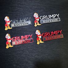 厂家供应汽车金属叶子板车标GRUMPY车贴EDITION公仔改装车身贴