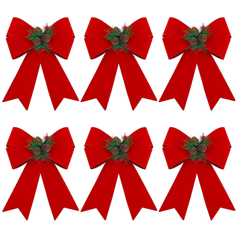 メーカーの商品の供給源のクリスマスの蝶結びの木の頂はpvcの蝶結びの花の頭の蝶結びを結びます。|undefined