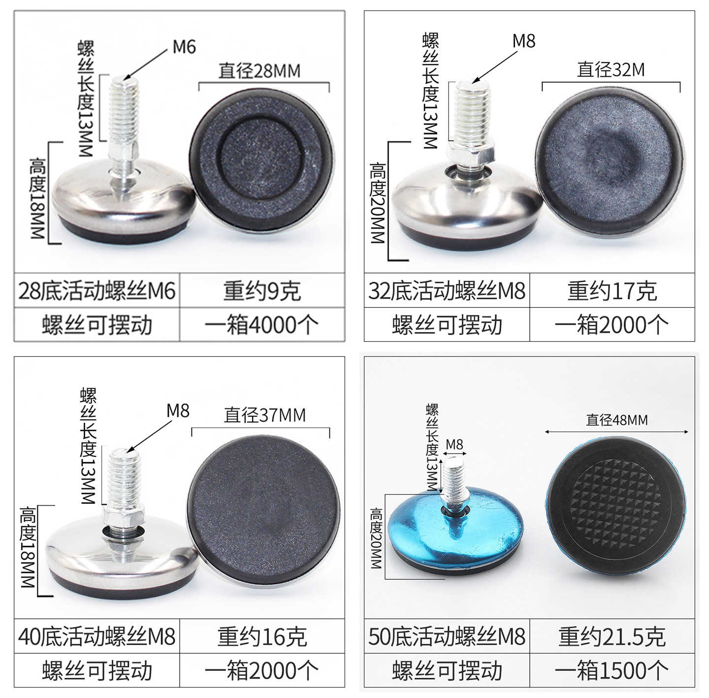D-_Store pictures_Adjustable plastic breathable glass buckle_Stainless adjustable feet_Details page 7