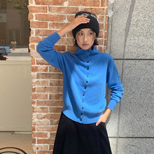 MOXI十三行女装秋冬季新款韩版立领羊毛衫毛衣长袖针织衫上衣女