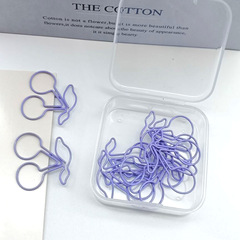 Purple Cherry Shaped Paperclip Creative Shaping Clips Fruit Shaped Colorful Office Supplies Clips Wholesale