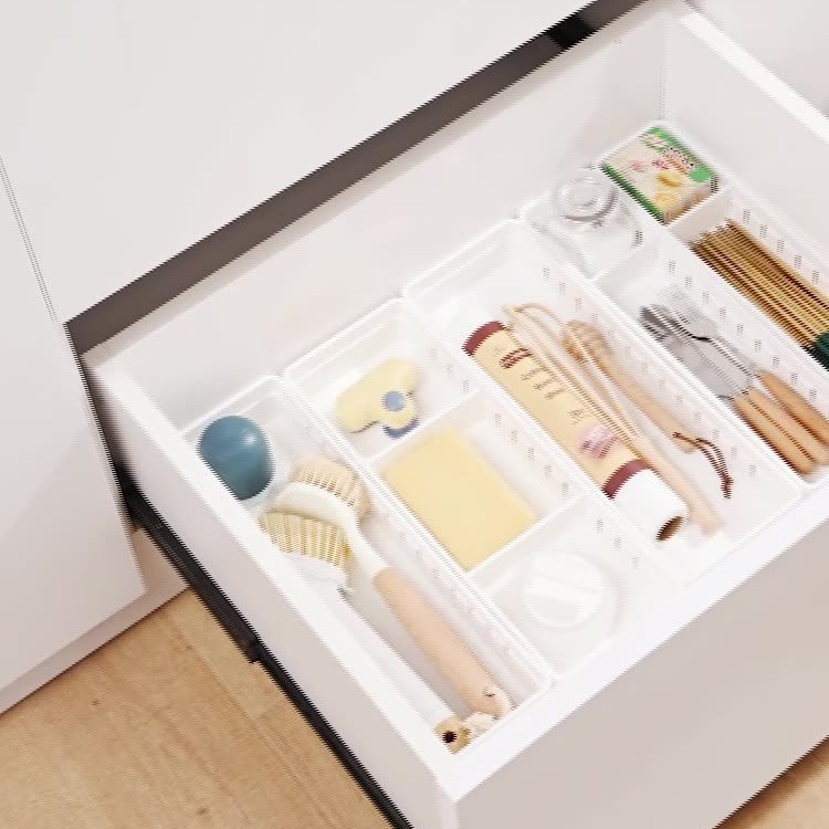 Cajón clasificación caja de almacenamiento gabinete de cocina cajón partición pequeña caja vajilla cuchillo tenedor cuchara utensilios de cocina caja de organización