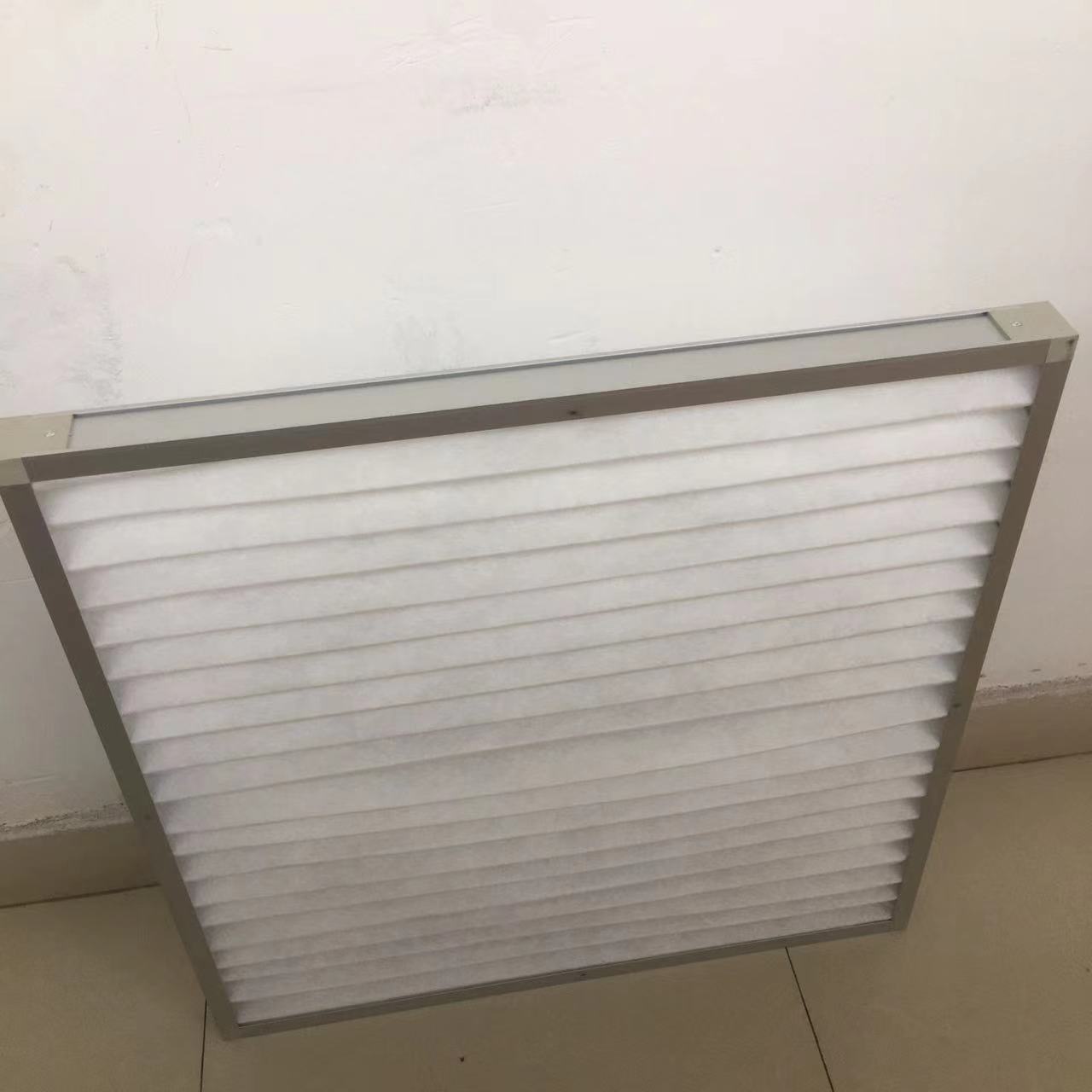 板式空气过滤器G4初效折叠龙骨无纺布过滤器空调粗效过滤网