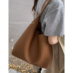 复古大容量腋下通勤包包女2025新款简约托特包时尚单肩包一件代发