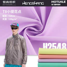 T8小提花点 时尚冲锋衣风衣布料现货 秋冬棉衣羽绒服面料厂家直供