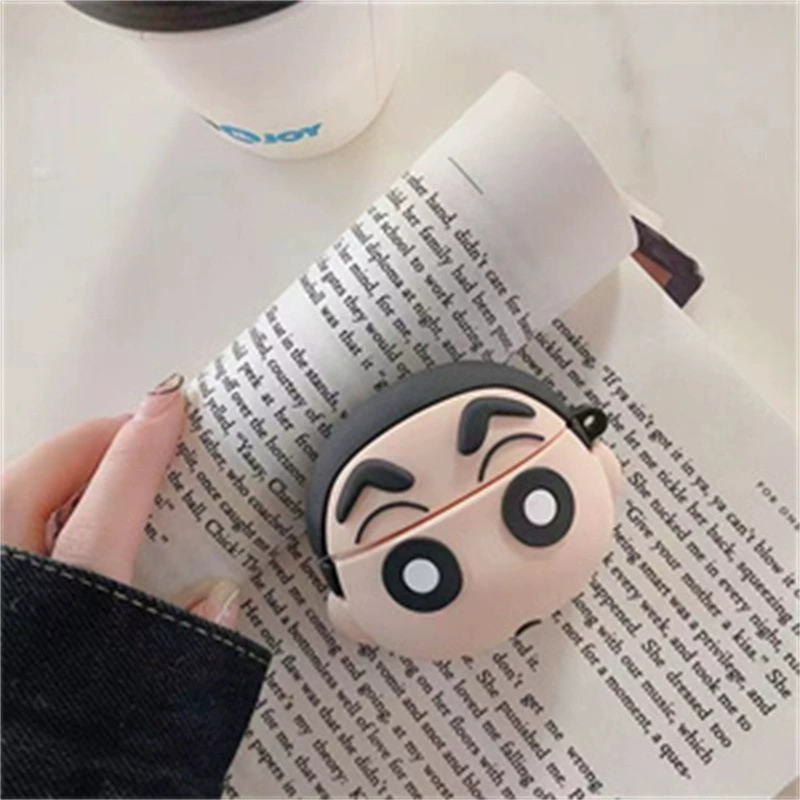 Защитный силиконовый чехол для Apple AirPods Pro, мультяшный 3D дизайн с крючком или кольцом, легкий