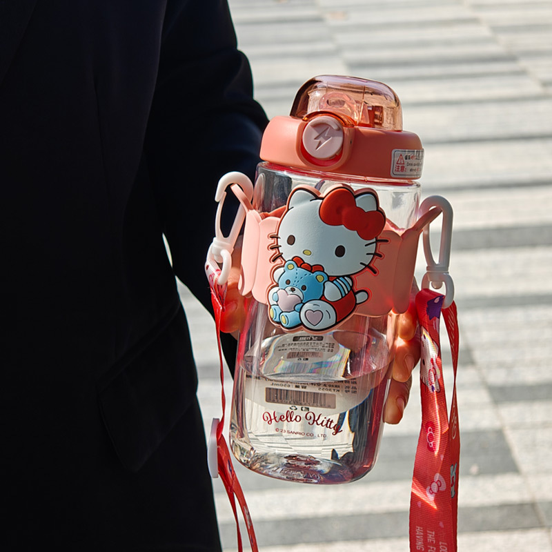 Aikesi colorido Sanrio coolo MIM color valor taza de agua niños taza de paja lindo hervidor de agua 2024 nuevo