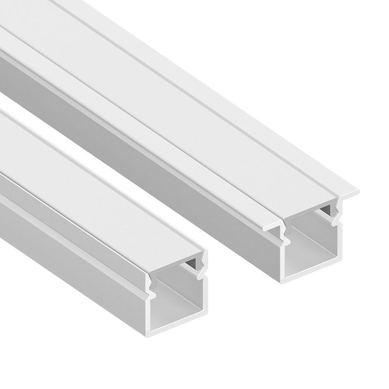 Lámpara lineal, ranura de aluminio, aleación de aluminio integrada, ranura en U, ranura para tarjeta, lámpara de línea, lámpara lineal de techo de doble párpado